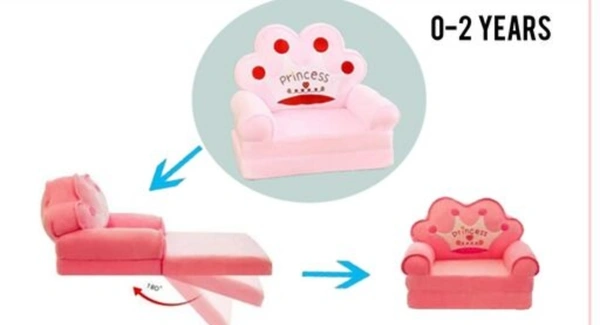 Kids Baby sofa cum bed 0-3 Years - Free Size, Baby Pink, Fiber, Sofa Cum  Bed, Pack of 1